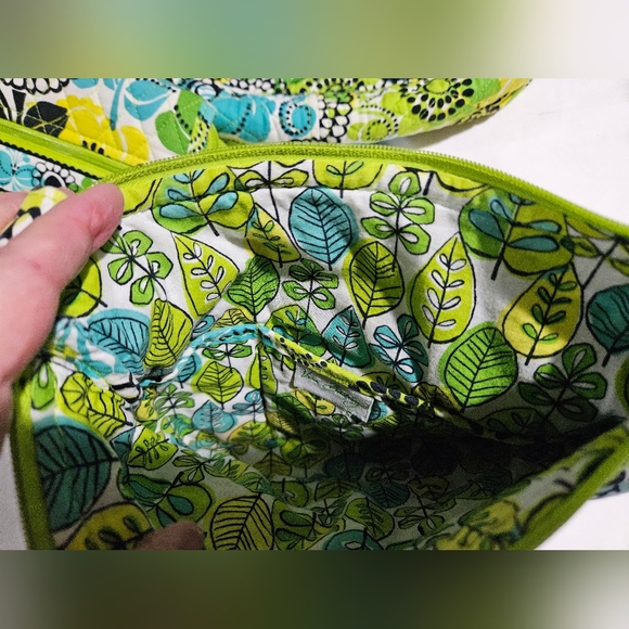 Floral Green and Blue Vera Bradleys Bag Set Sold As A Set. - Picture 14 of 16